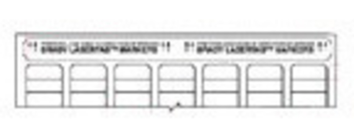 Brady 12 X 1 White LaserTab Polyester Label BRD29820 for sale online at autumn supply