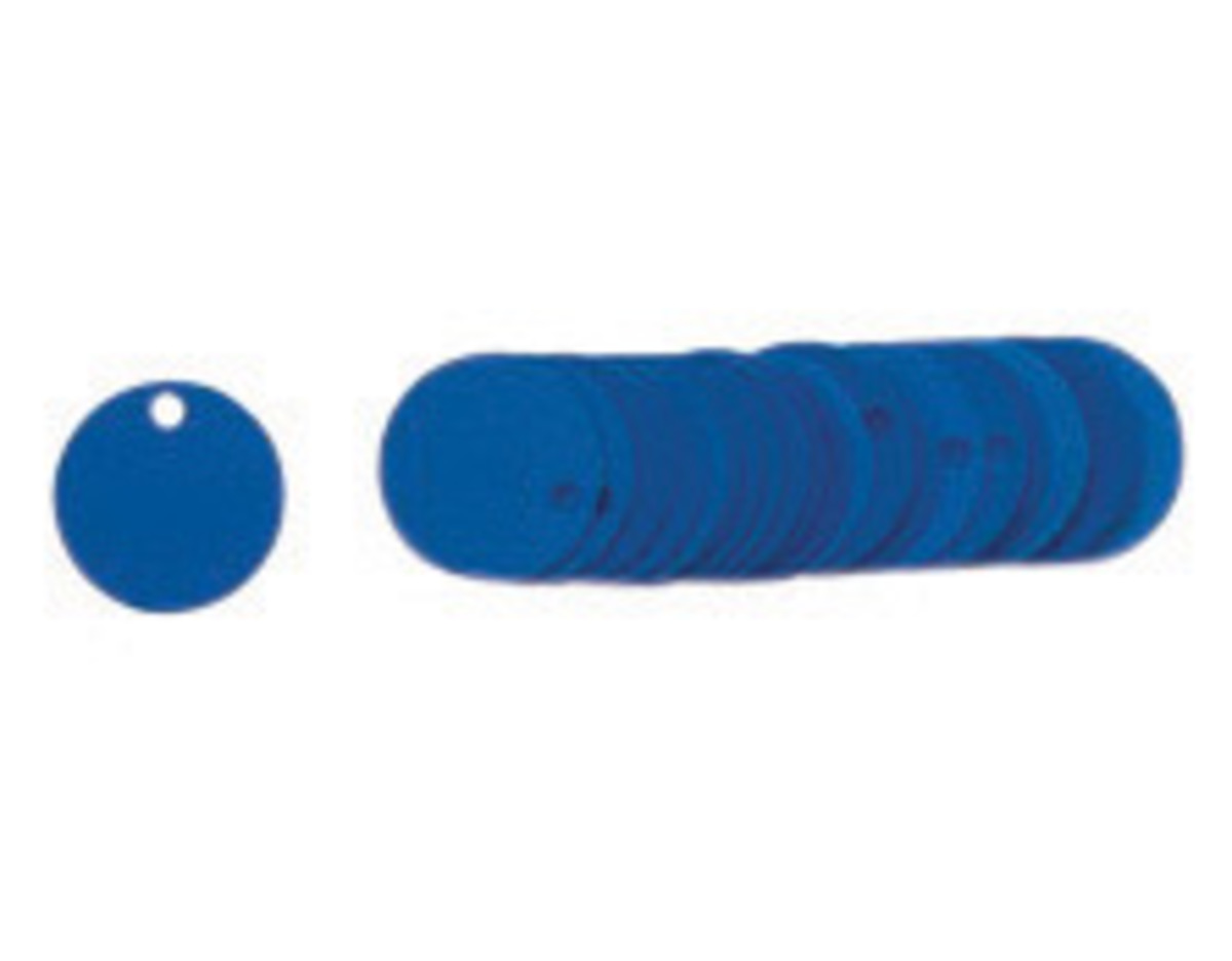 Brady 1 12 Blue Aluminum Valve Tag BRD49902 for sale online at autumn supply