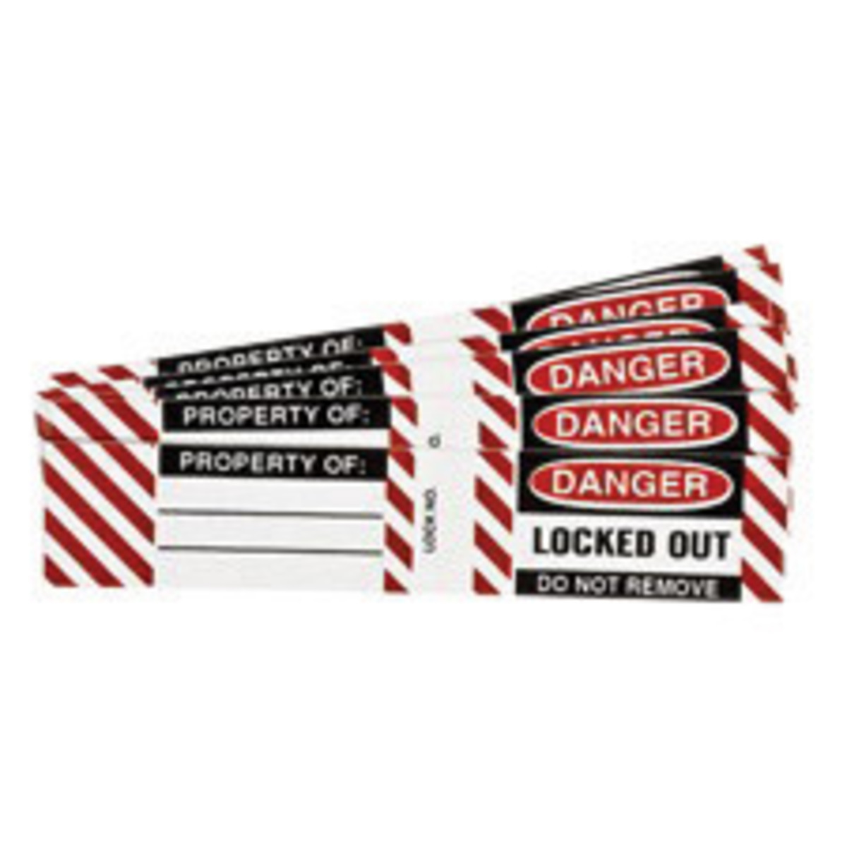 Brady 34 X 4 12 Black Vinyl Label DANGER LOCKED OUT D BRD50280 for sale online at autumn supply