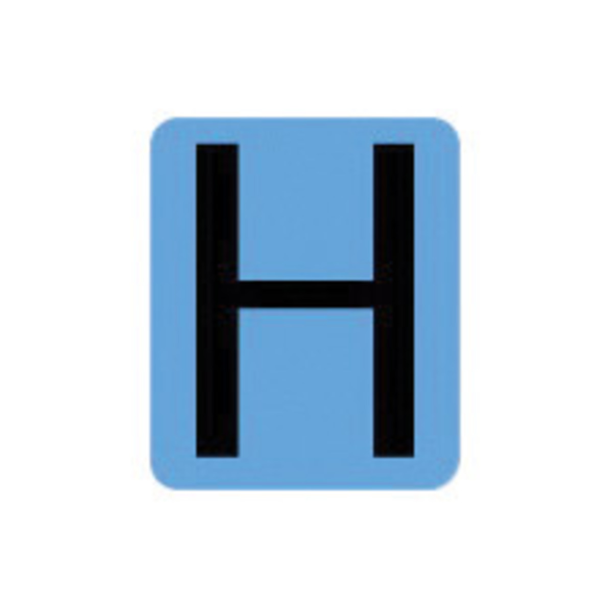 Brady 2 Black QuikAlign Vinyl Letter Label H BRD5050-HEA for sale online at autumn supply