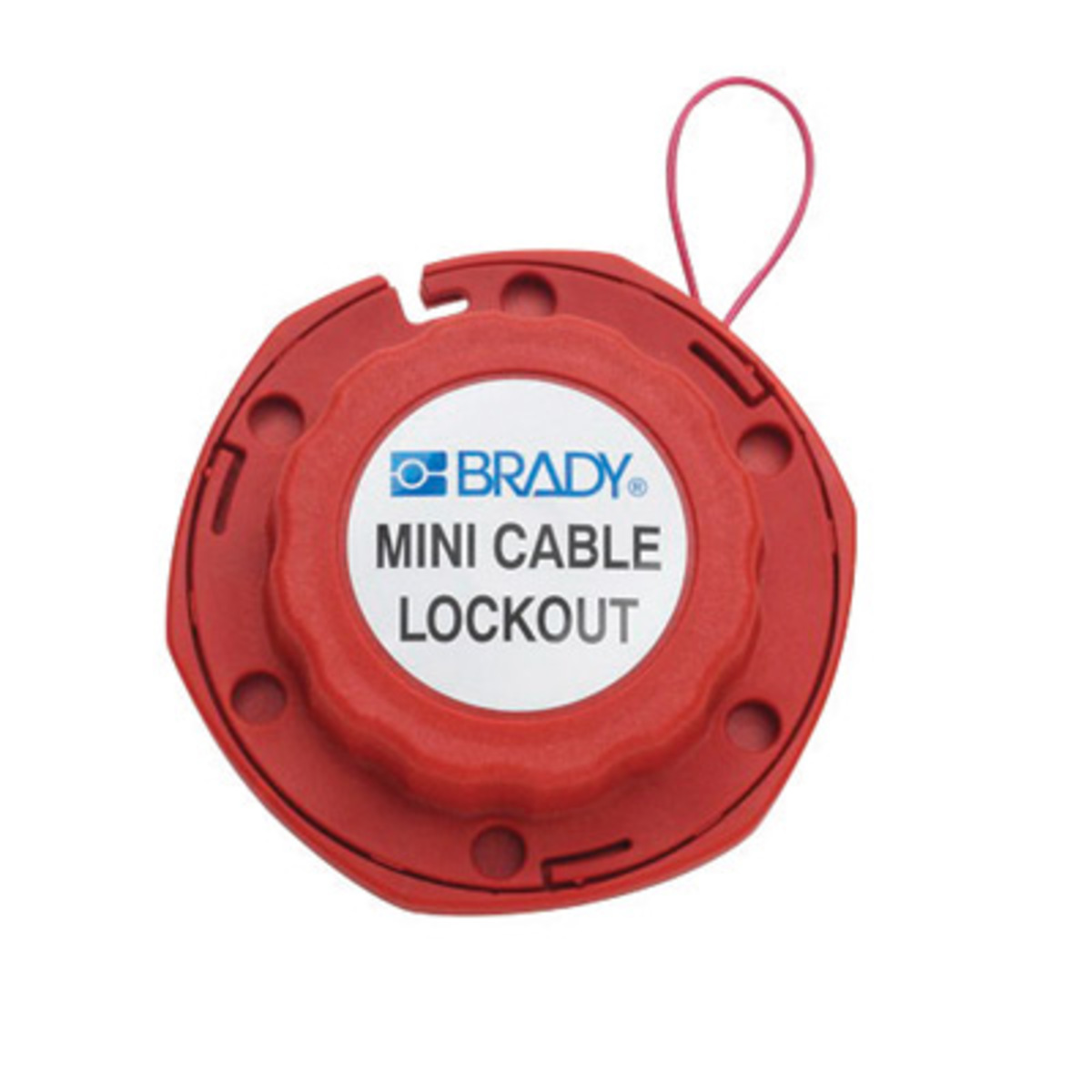 Brady® Red Reinforced Fiberglass/Polyurethane Mini Cable Lockout Cable Lockout