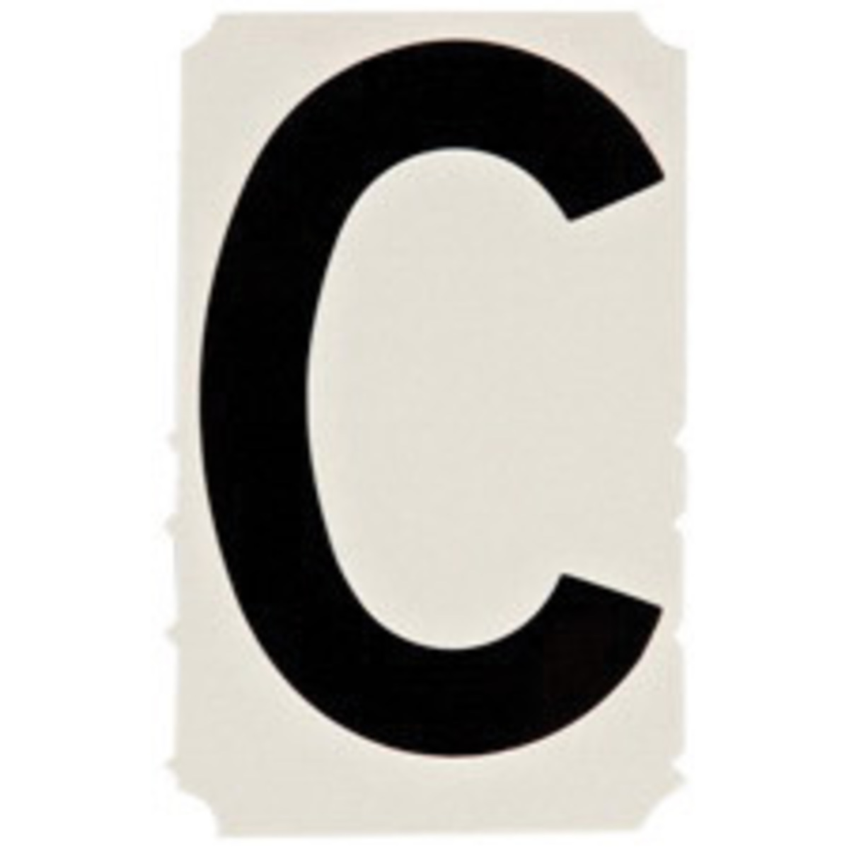 Brady 4 Black QuikAlign Vinyl Letter Label C BRD5140-C for sale online at autumn supply