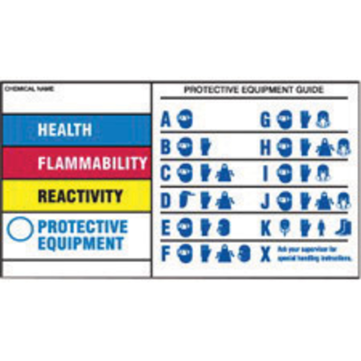 Brady 3 X 5 Black Polyester Label HEALTH FLAMMABILITY BRD60333 for sale online at autumn supply