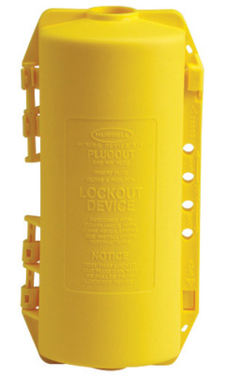 Brady Yellow Polypropylene Hubbell Plugout Lockout BRD65968 for sale online at autumn supply