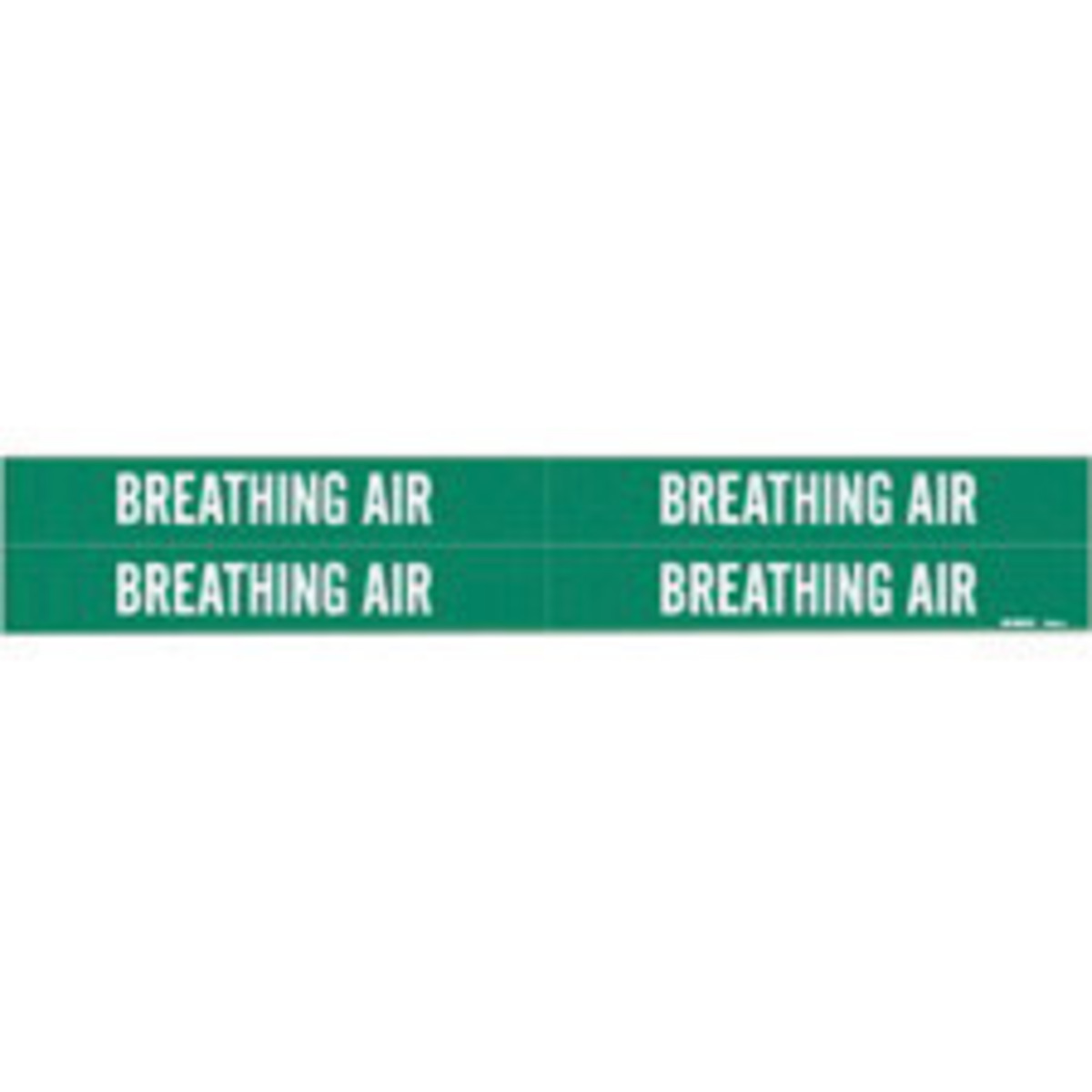 Brady 1 18 X 7 Green Vinyl Pipe Marker BREATHING AIR BRD7035-4 for sale online at autumn supply