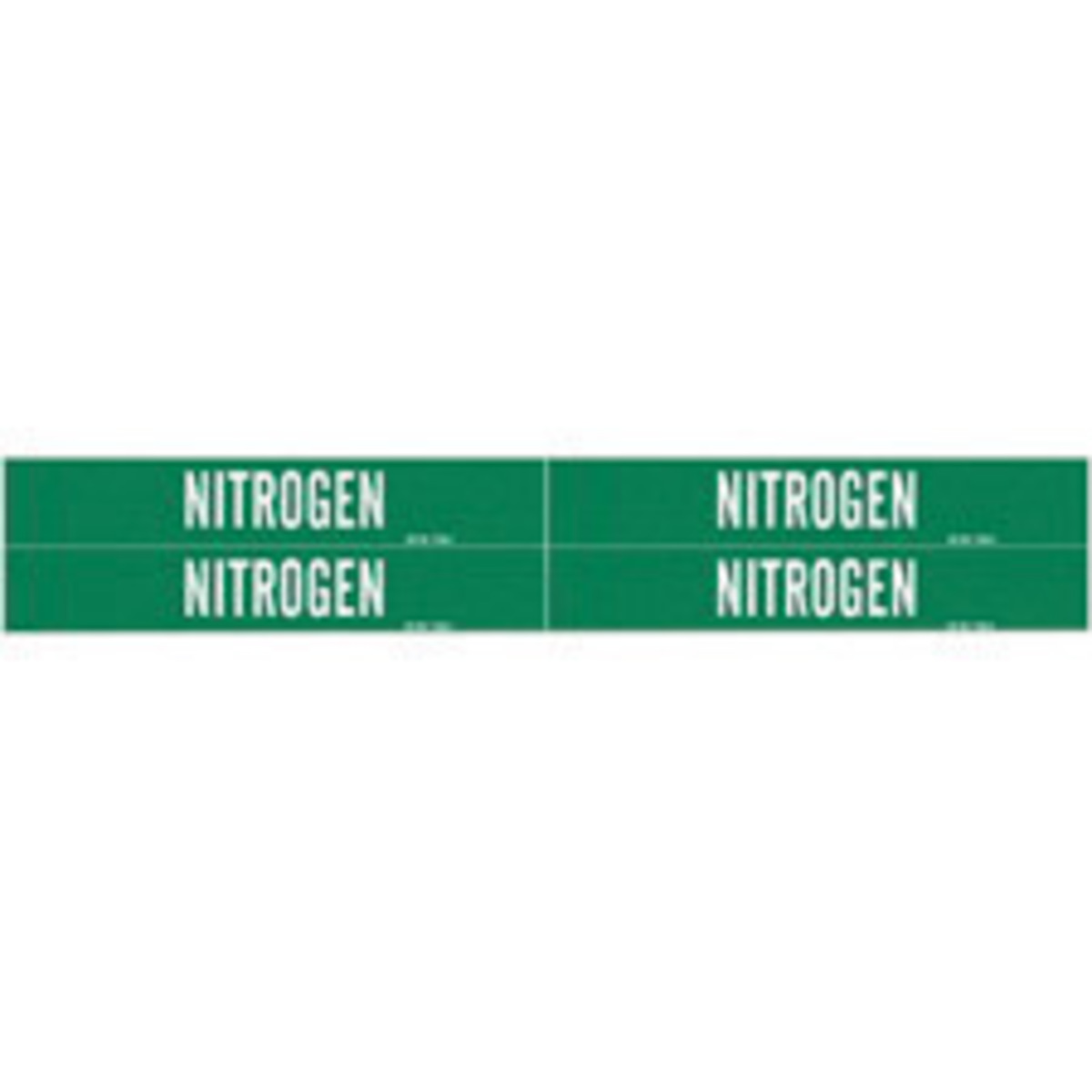 Brady 1 18 X 7 Green Vinyl Pipe Marker NITROGEN Autumn Supply