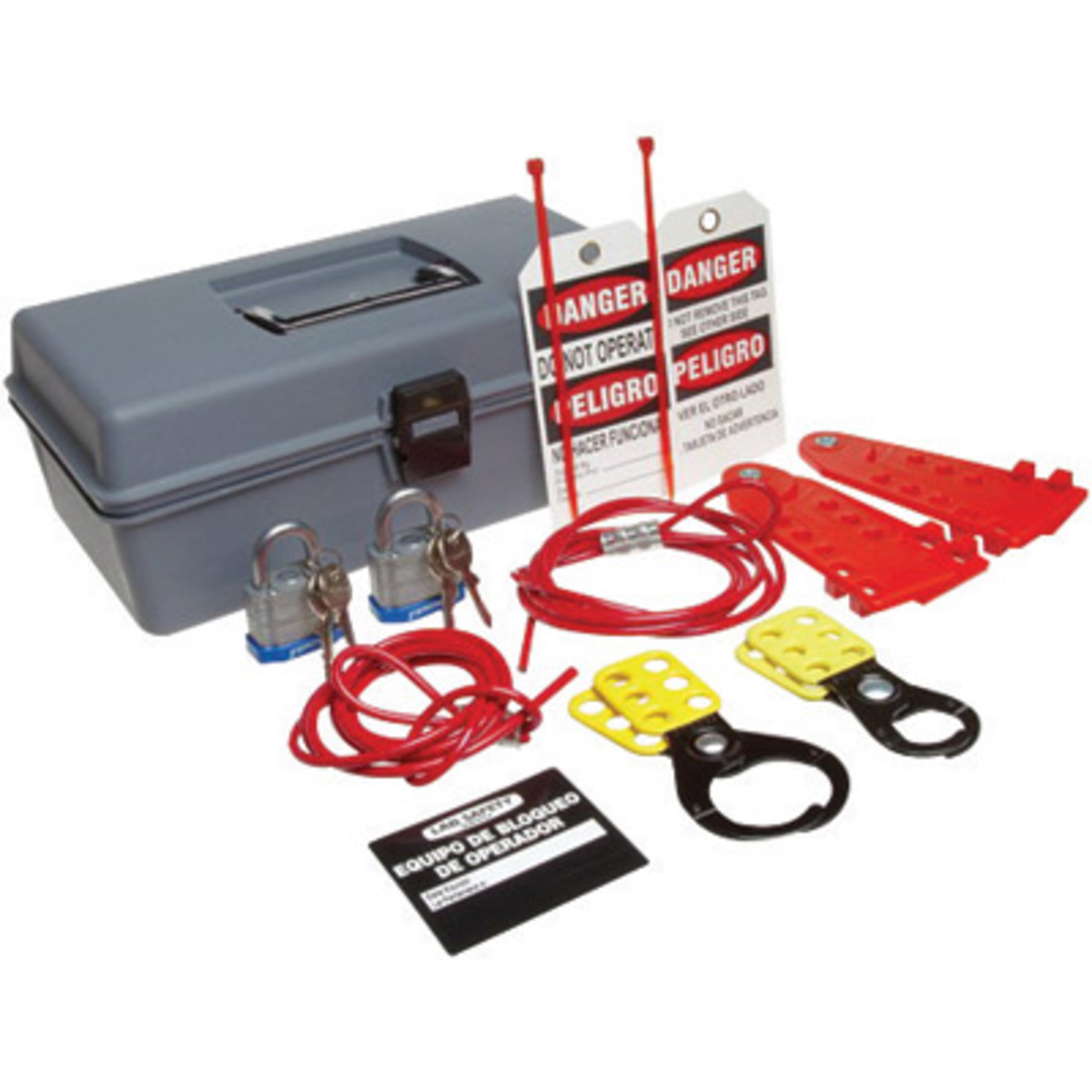 Brady® Gray Polyethylene Prinzing® Cable Lockout Kit