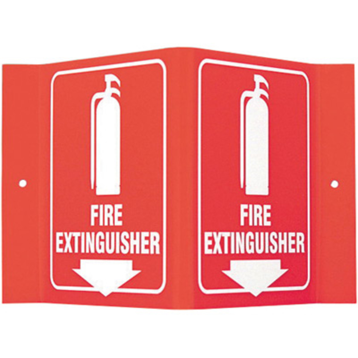 Brady 6 X 8 X 4 White On Red Acrylic Safety Sign Fire BRDV1FE15A for sale online at autumn supply