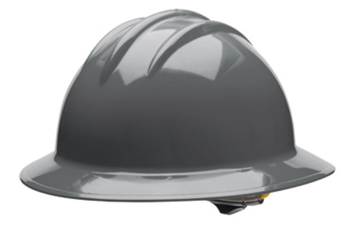 Bullard Gray HDPE Full Brim Hard Hat With Ratchet6 Po BUL33DGR for sale online at autumn supply