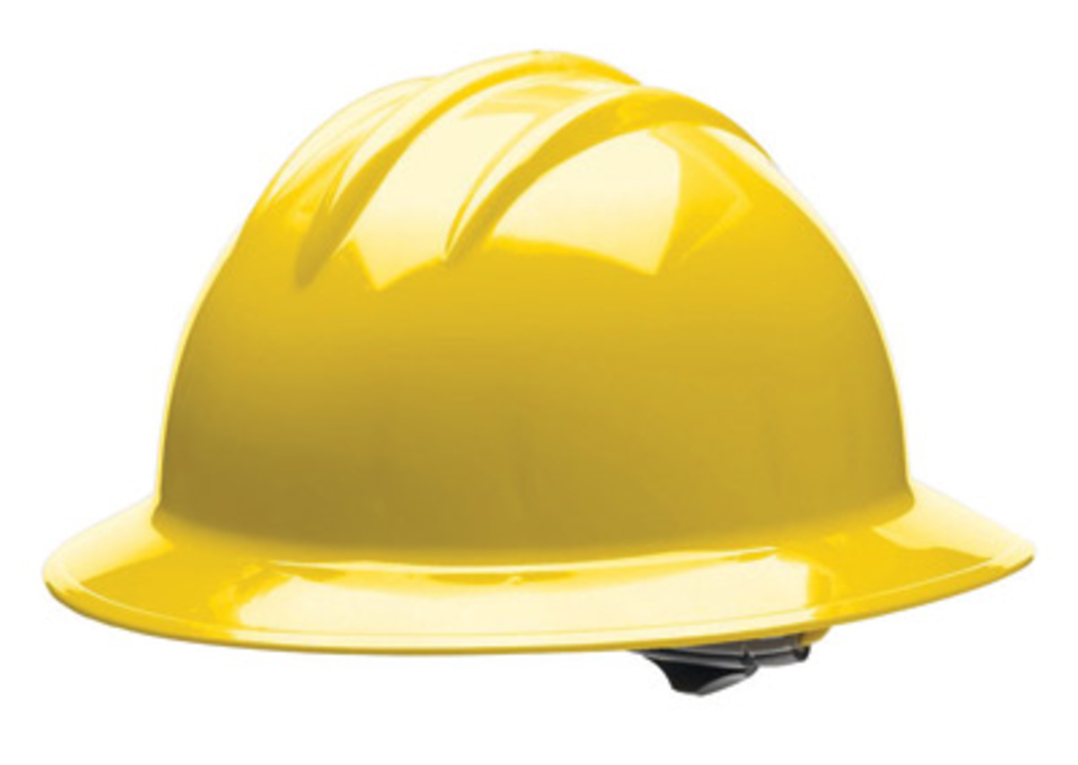 Bullard Yellow HDPE Full Brim Hard Hat With Ratchet6 BUL33YLR for sale online at autumn supply
