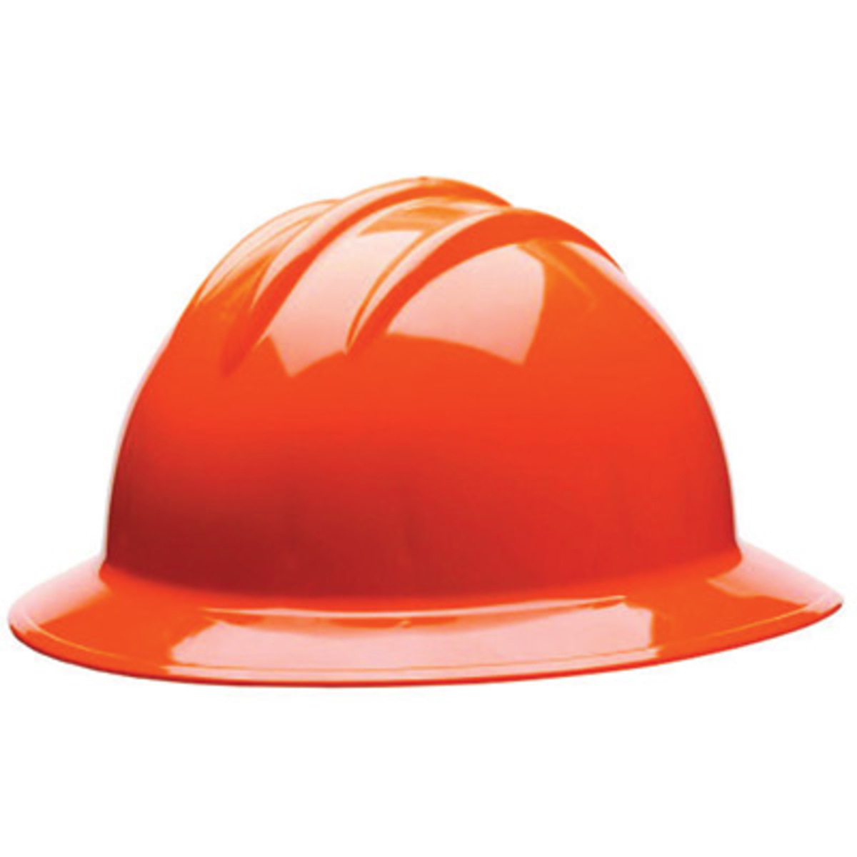 Bullard® Orange HDPE Full Brim Hard Hat With 6 Point Ratchet/Ratchet Suspension
