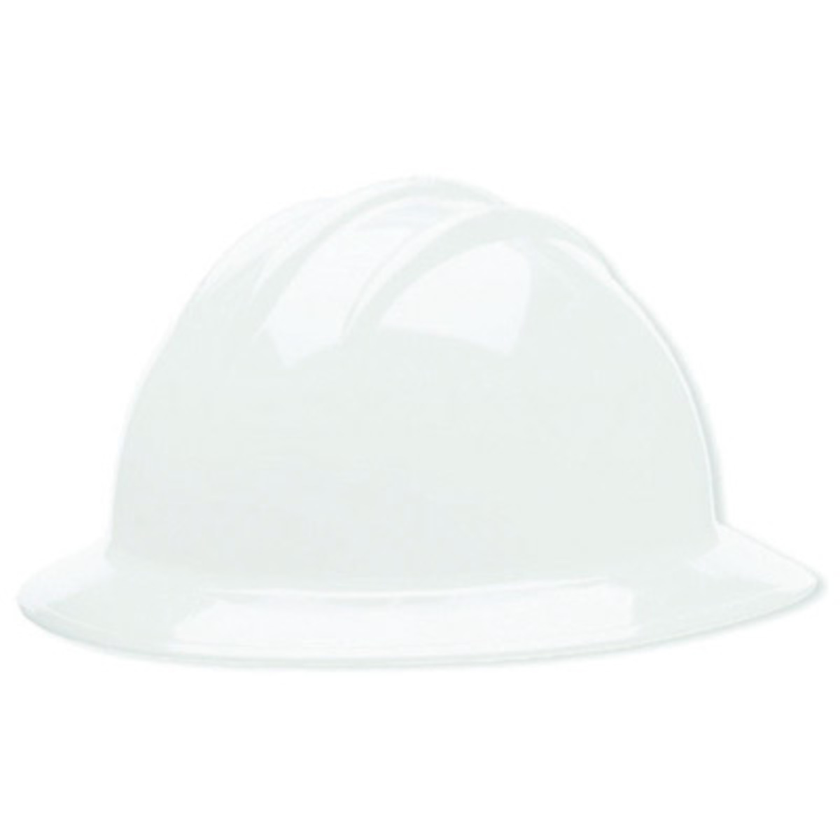 Bullard® White HDPE Full Brim Hard Hat With Pinlock/6 Point Pinlock Suspension