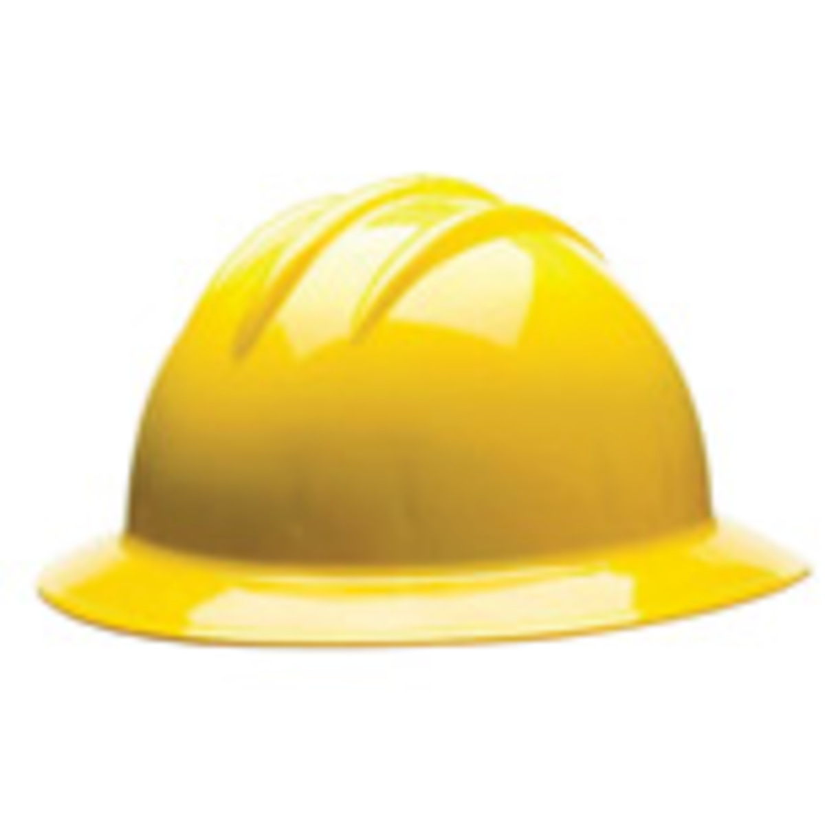 Bullard® Yellow HDPE Full Brim Hard Hat With 6 Point Ratchet/Ratchet Suspension