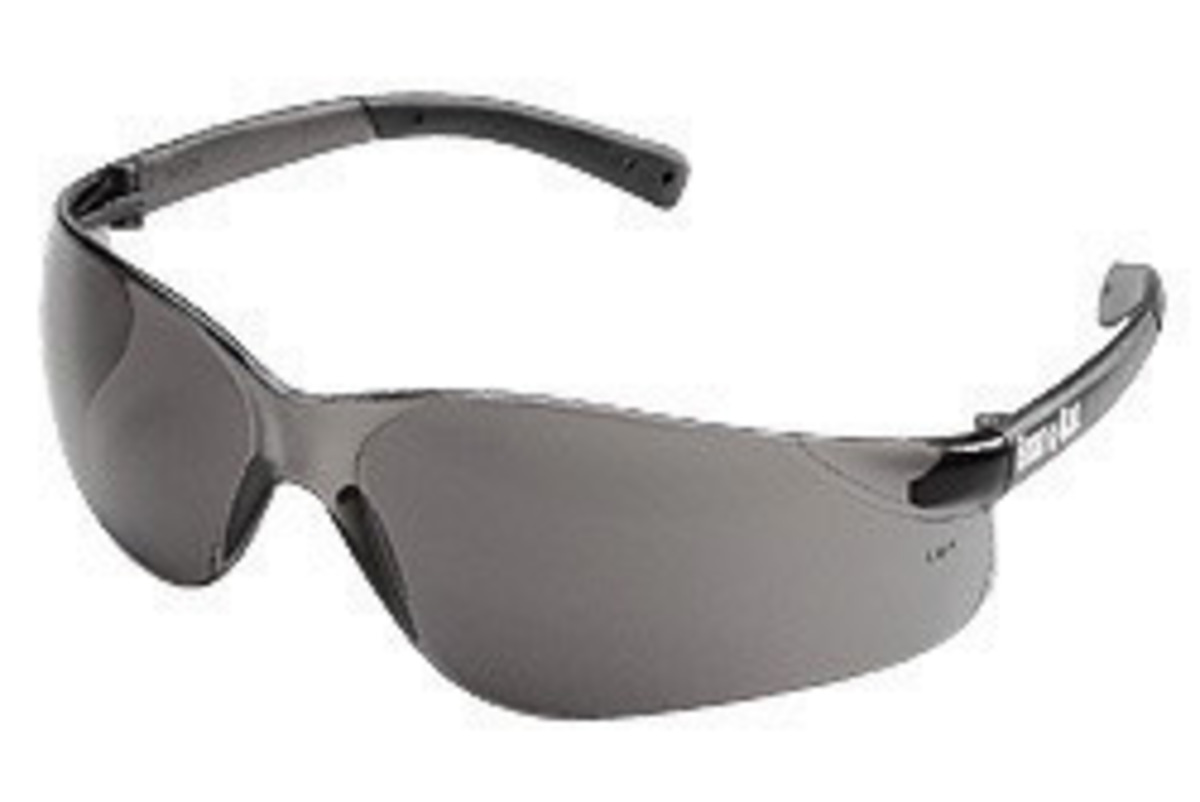 MCR Safety® BearKat® Wrap-Around Gray Safety Glasses With Gray Anti-Scratch Lens (Availability restrictions apply.)