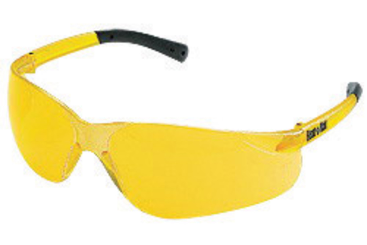 MCR Safety® BearKat® Wrap-Around Amber Safety Glasses With Amber Anti-Scratch Lens (Availability restrictions apply.)