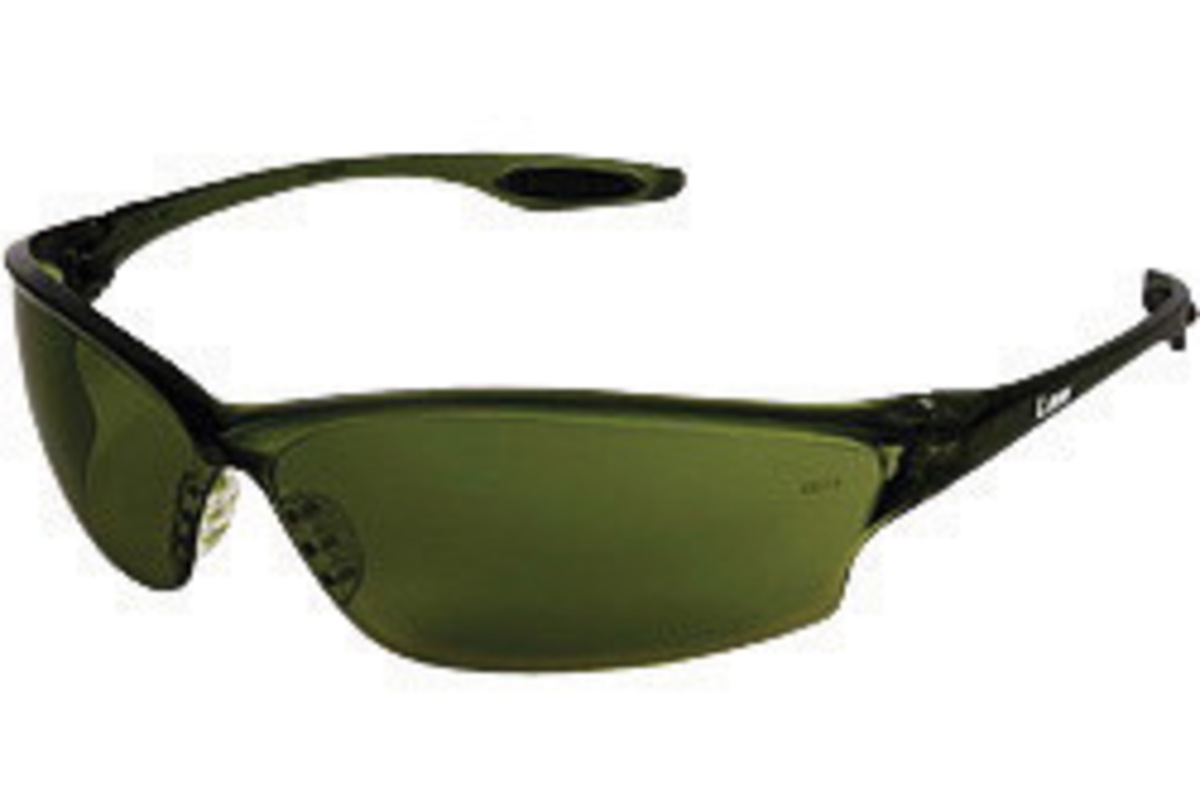 MCR Safety® Law® 2 Dielectric Green Safety Glasses With Shade 5.0 Anti-Scratch Lens (Availability restrictions apply.)