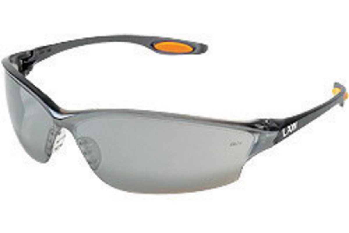MCR Safety® Law® 2 Dielectric Gray Safety Glasses With Silver Mirror/Anti-Scratch Lens (Availability restrictions apply.)