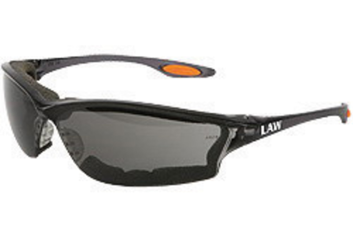 MCR Safety® Law® 3 Dielectric Gray Safety Glasses With Gray Anti-Fog/Anti-Scratch Lens (Availability restrictions apply.)