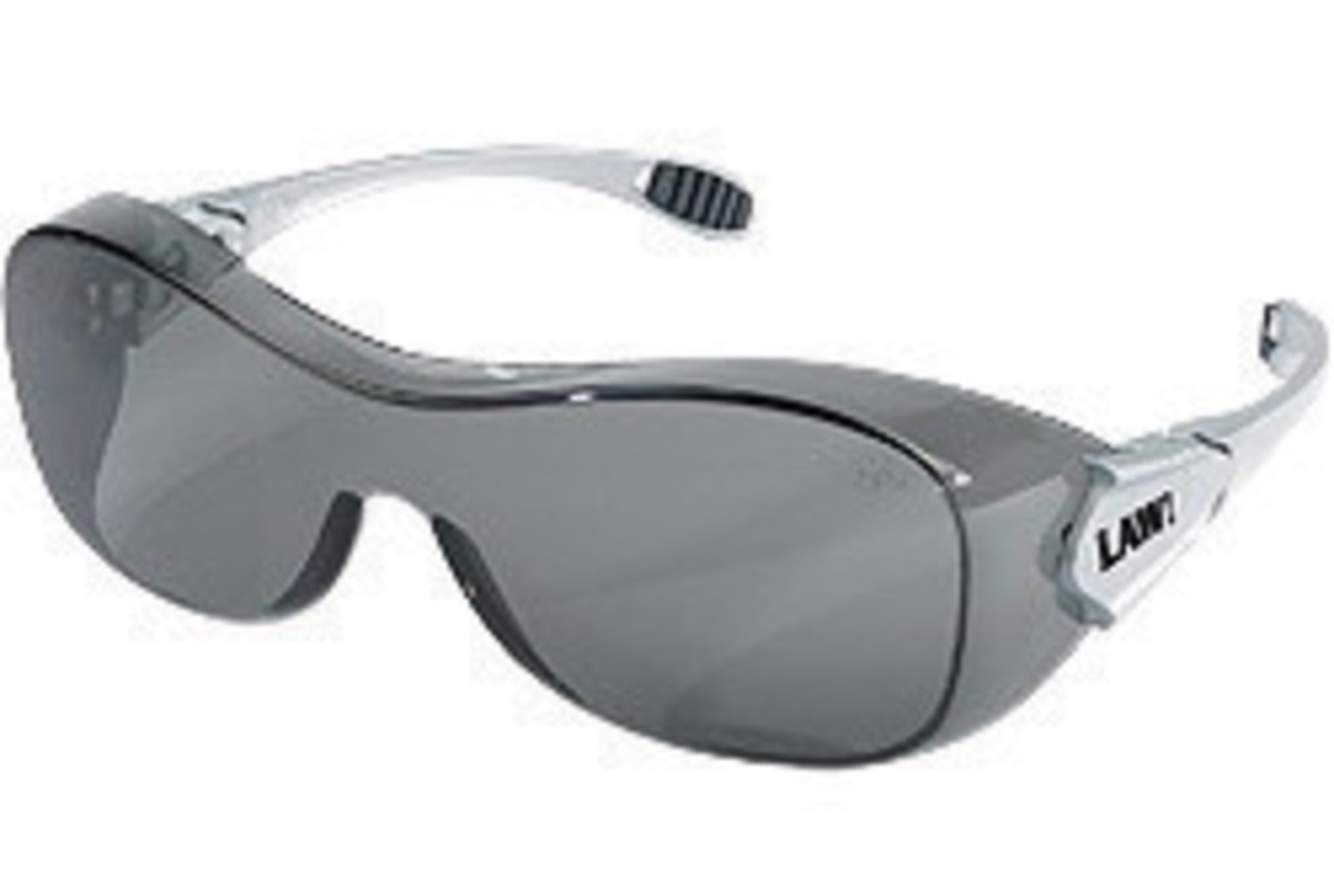 MCR Safety® Law® Over-The-Glasses Dielectric Gray Safety Glasses With Gray Anti-Fog/Anti-Scratch Lens (Availability restrictions
