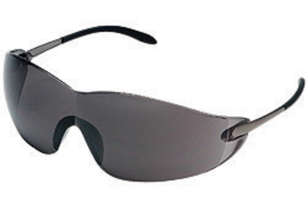 MCR Safety® Blackjack® Rimless Gray Safety Glasses With Gray Anti-Scratch Lens (Availability restrictions apply.)