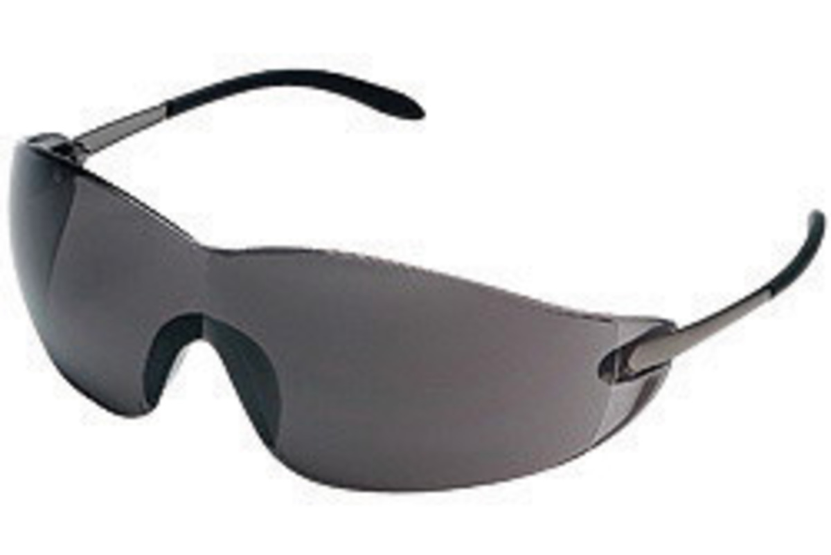 MCR Safety Blackjack Rimless Gray Safety Glasses With CRES2112 for sale online at autumn supply