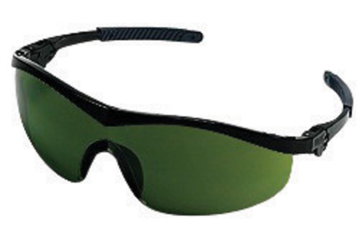 MCR Safety® Storm® Wrap-Around Black Safety Glasses With Shade 3.0 Anti-Scratch Lens (Availability restrictions apply.)
