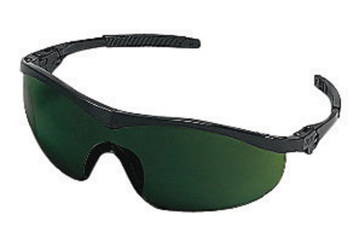 MCR Safety® Storm® Wrap-Around Black Safety Glasses With Shade 5.0 Anti-Scratch Lens (Availability restrictions apply.)