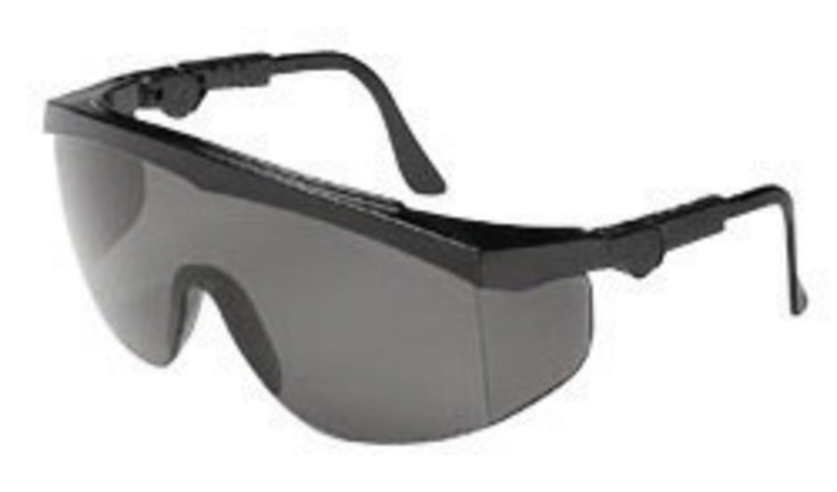 MCR Safety Tomahawk Black Safety Glasses With Gray An CRETK112 for sale online at autumn supply