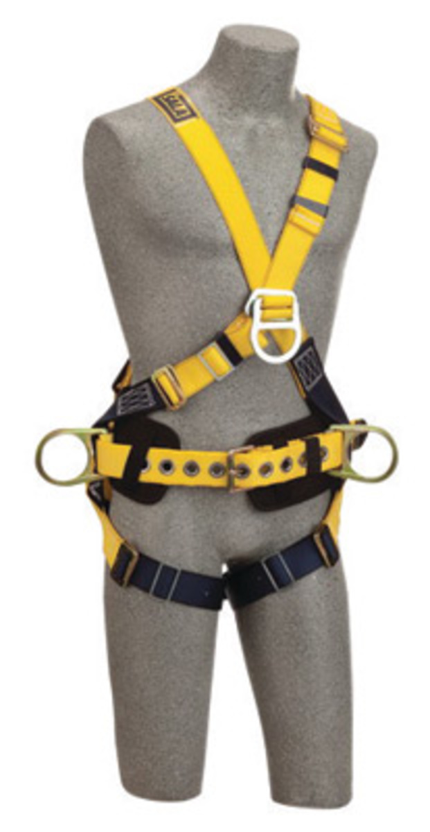 3M™ DBI-SALA® Small Delta™ No-Tangle™ Construction/Cross Over/Full Body Style Harness With Back, Front And Side D-Ring, Body Bel