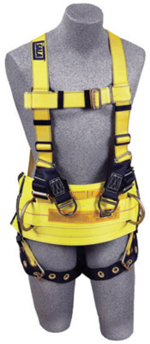 3M™ DBI-SALA® Large Delta™ Derrick Style Harness With Back And Lifting D-Rings, Tongue Buckle Legs And Derrick Belt With Pass-Th