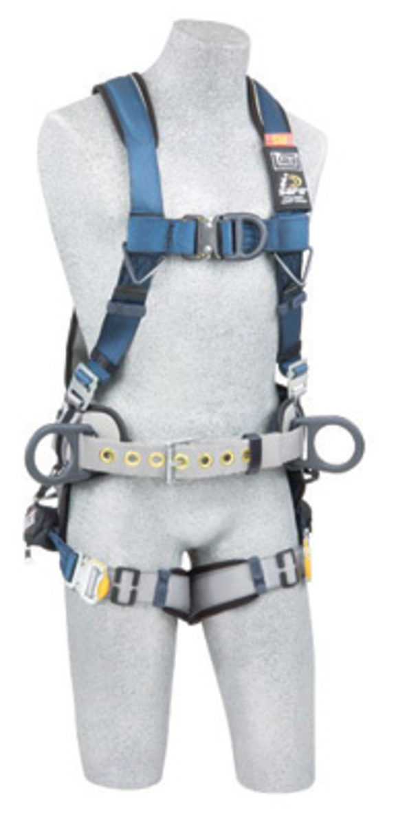 3M™ DBI-SALA® Small ExoFit™ Wind Energy Harness With PVC Coated Back Front And Side D-Rings, Belt With Pad, Quick Connect Buckle 3M™ DBI-SALA® Small ExoFit™ Wind Energy Harness With PVC Coated Back Front And Side D-Rings, Belt With Pad, Quick Connect Buckle