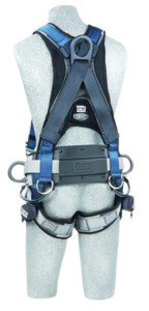 3M™ DBI-SALA® Medium ExoFit™ Full Body/Vest Style Harness With Front, Back And Side D-Ring, Quick Connect Leg Strap Buckle, Sewn