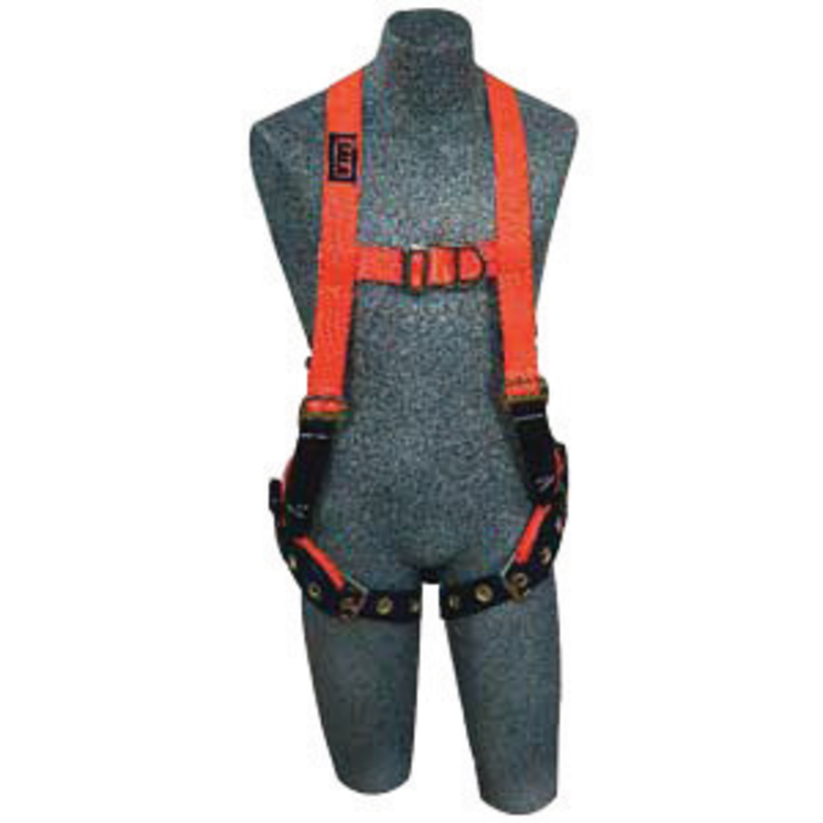 3M™ DBI-SALA® Large Delta™ Hi-Viz Orange No-Tangle™ Construction/Vest Style Harness With Back, Side And Front D-Ring, Belt And B