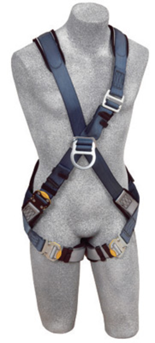 3M™ DBI-SALA® X-Large Exofit™ Climbing Cross Over Style Harness With Back And Front D-Rings, Quick Connect Buckle Leg Strap And 3M™ DBI-SALA® X-Large Exofit™ Climbing Cross Over Style Harness With Back And Front D-Rings, Quick Connect Buckle Leg Strap And