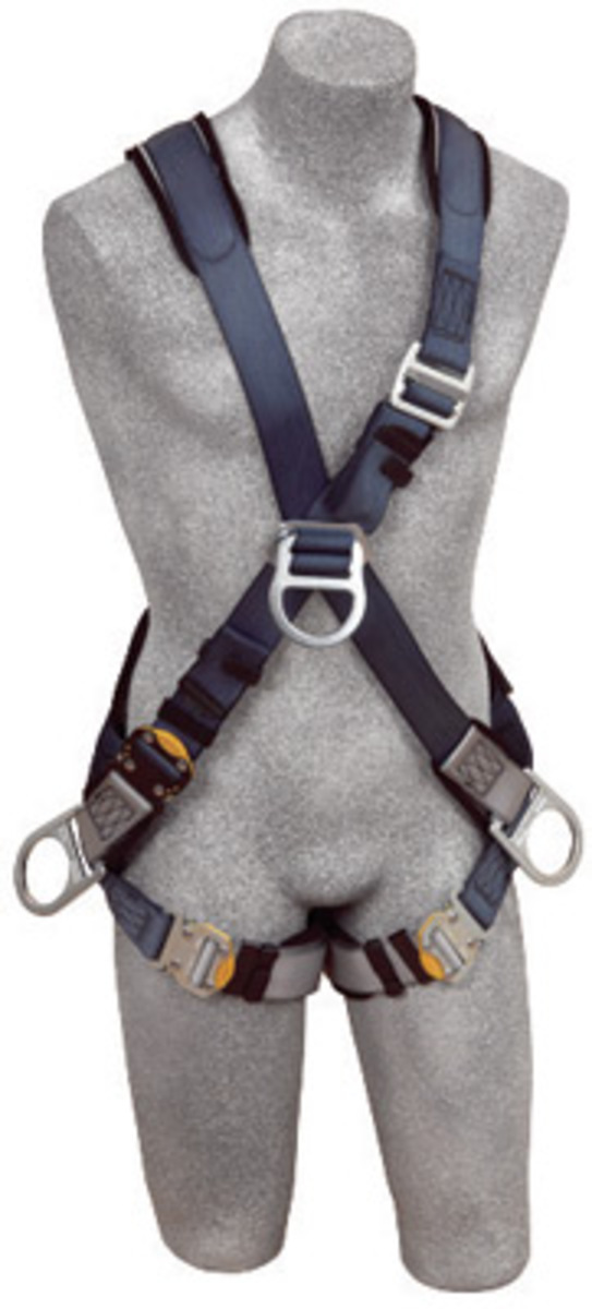 3M™ DBI-SALA® 2X Exofit™ Positioning/Climbing Cross Over Style Harness With Back, Front And Side D-Rings, Quick Connect Buckle L 3M™ DBI-SALA® 2X Exofit™ Positioning/Climbing Cross Over Style Harness With Back, Front And Side D-Rings, Quick Connect Buckle L