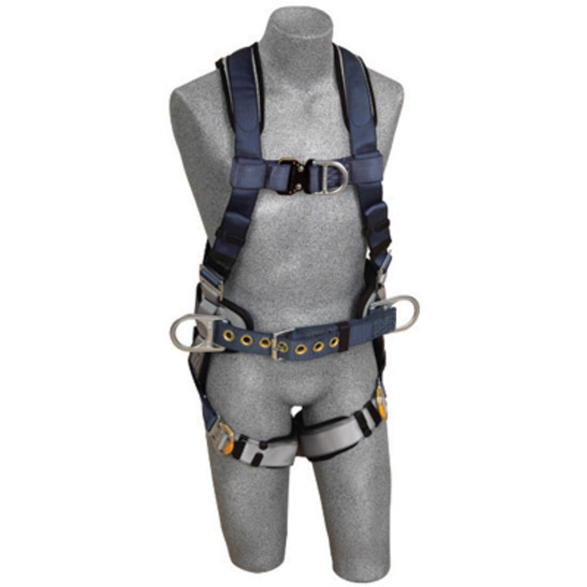 3M™ DBI-SALA® X-Large Exofit™ Positioning/Climbing Construction Style Harness With Back, Front And Side D-Rings, Quick Connect B