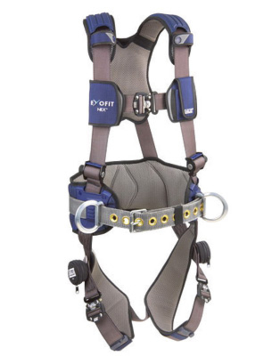 3M™ DBI-SALA® Large ExoFit NEX™ Construction/Full Body Style Harness With Tech-Lite™ Aluminum Back And Side D-Ring, Tongue Leg S 3M™ DBI-SALA® Large ExoFit NEX™ Construction/Full Body Style Harness With Tech-Lite™ Aluminum Back And Side D-Ring, Tongue Leg S