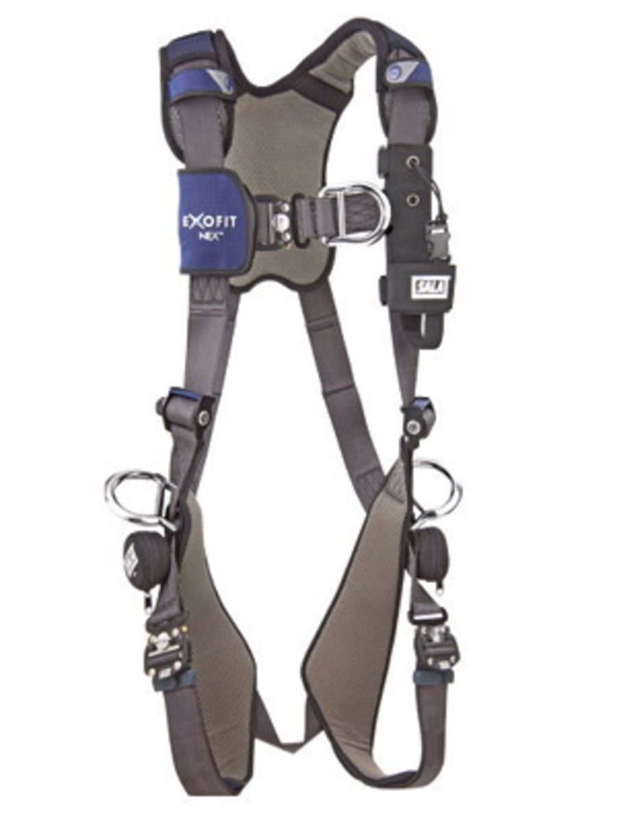3M™ DBI-SALA® X-Large ExoFit NEX™ Full Body/Vest Style Harness With Tech-Lite™ Aluminum Back, Front And Side D-Ring, Duo-Lok™ Qu