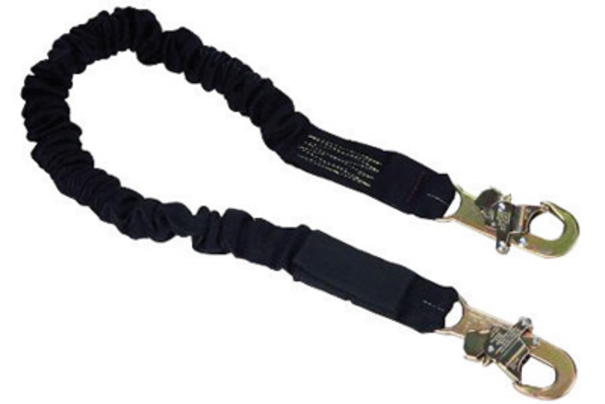 3M™ DBI-SALA® 6' Shockwave2™ Nomex®/Kevlar® Tubular Web Shock-Absorbing Lanyard With (1) Rebar Hook And (1) Snap Hook