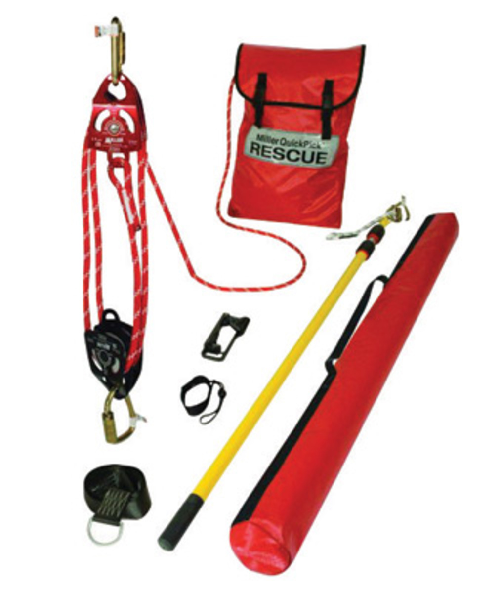 Honeywell Miller® QuickPick™ Rescue Kit With 75' Polyamide Kernmantle Rope And Backup Braking System (400 lbs Weight Capacity)