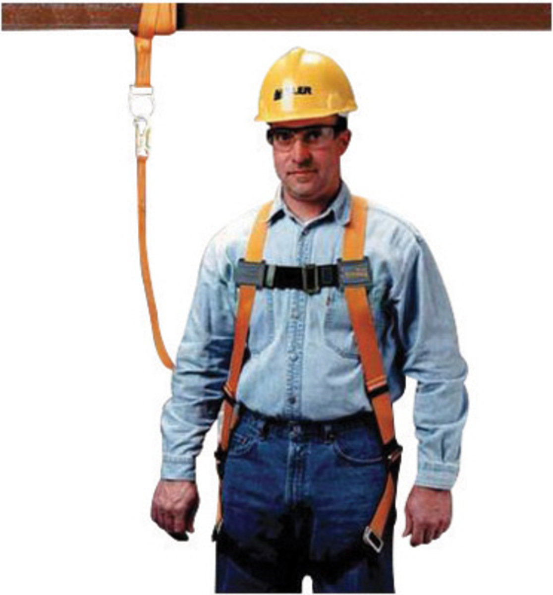 Honeywell Miller® Titan™ Harness And Lanyard - Construction Fall Protection Kit With Universal Full Body Harness, 6' Shock-Absor