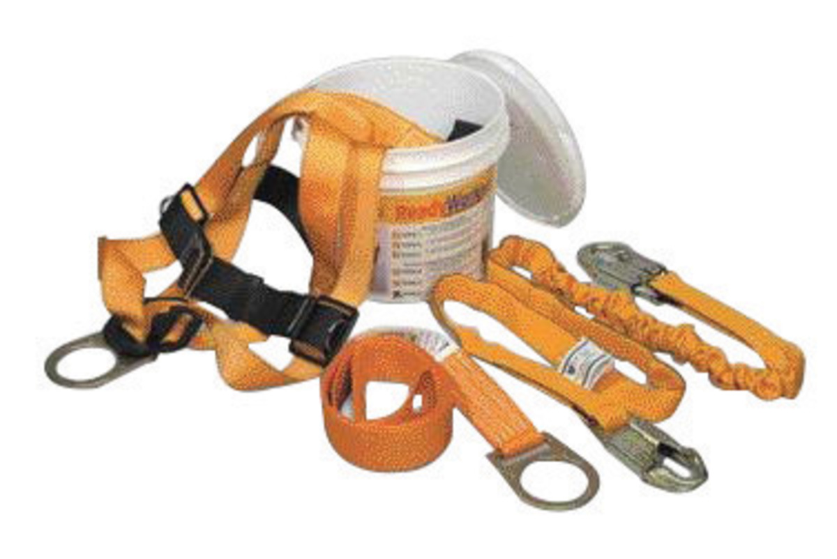 Honeywell Miller® Titan™ ReadyWorker™ Harness And Lanyard Fall Protection Kit With Universal Full Body Harness, 6' Shock-Absorbi