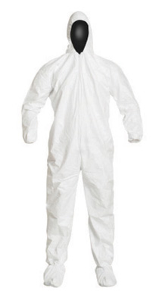 DuPont™ Medium White IsoClean® Tyvek® Disposable Coveralls (Availability restrictions apply.)