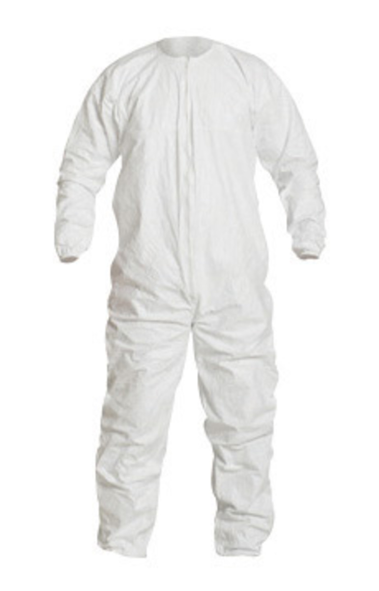 DuPont™ Large White IsoClean® Tyvek® Disposable Coveralls (Availability restrictions apply.)