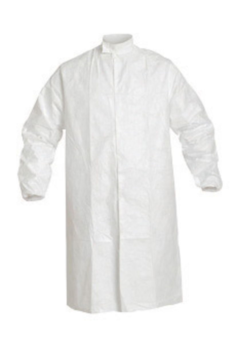 DuPont™ 2X White IsoClean® Tyvek® Disposable Lab Coat (Availability restrictions apply.)