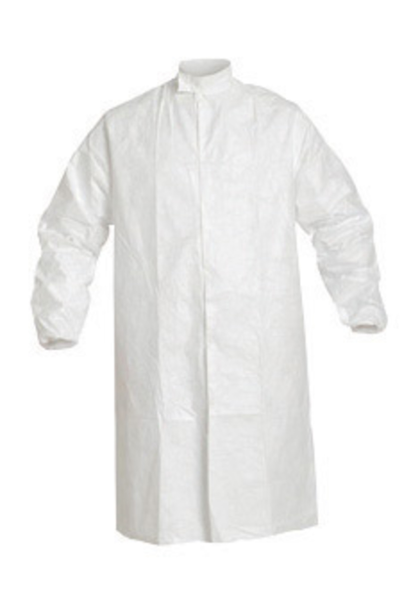 DuPont™ Medium White IsoClean® Tyvek® Disposable Lab Coat (Availability restrictions apply.)