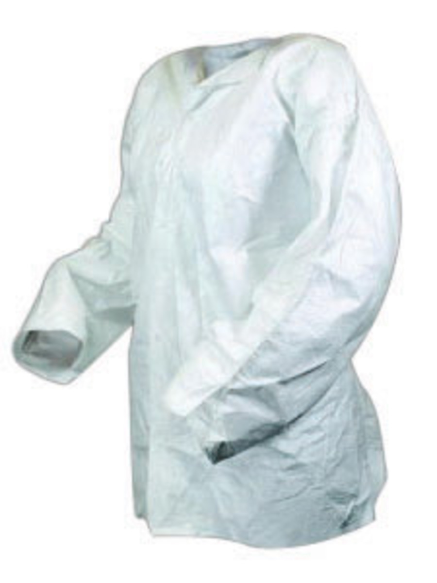 DuPont™ 3X White IsoClean® Tyvek® Disposable Lab Coat (Availability restrictions apply.)