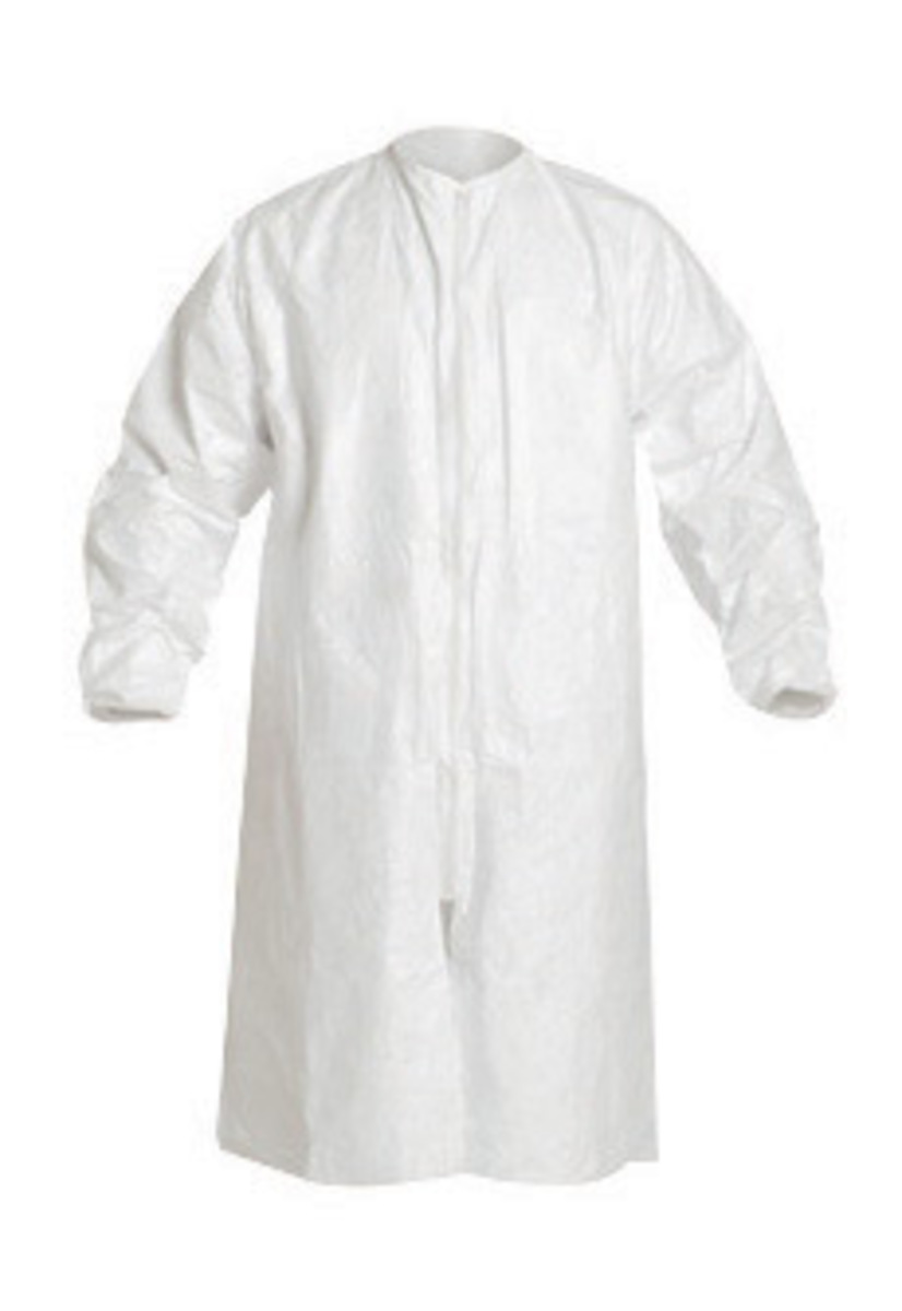 DuPont™ 4X White IsoClean® Tyvek® Disposable Lab Coat (Availability restrictions apply.)