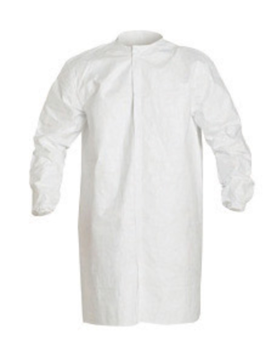 DuPont 2X White IsoClean Tyvek Disposable Lab Coat DPPIC270BWH2X0C for sale online at autumn supply