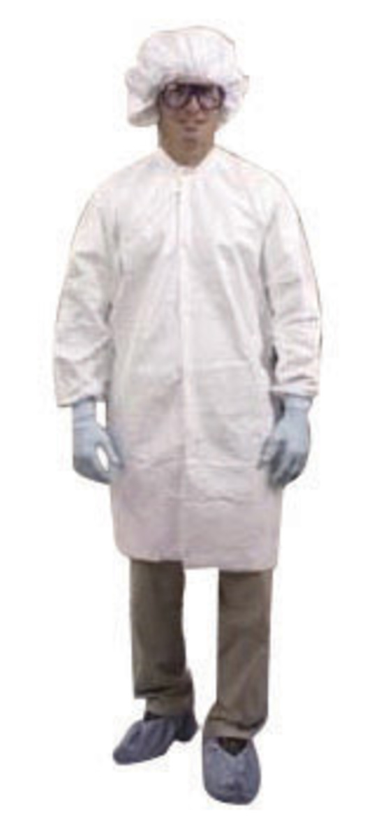 DuPont™ Medium White ProClean® Polypropylene Disposable Lab Coat (Availability restrictions apply.)